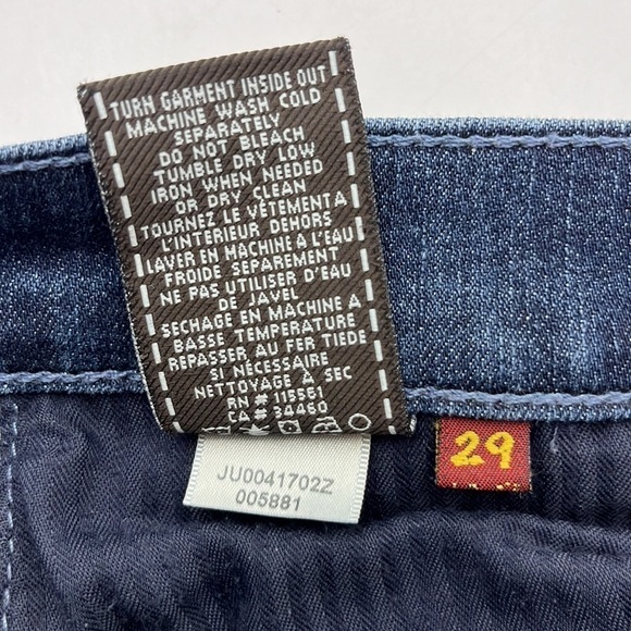 7 For All Mankind Gwenevere Mid Rise Skinny Size 26 - Picture 11 of 16